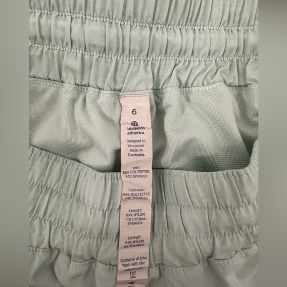 Lululemon Shorts Mint Color Size 6 - Picture 4 of 6